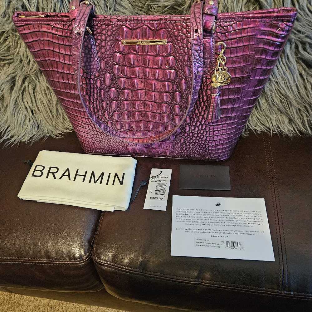 *SALE!* Brahmin Medium Asher - Purple Potion - New! - Picture 7 of 9